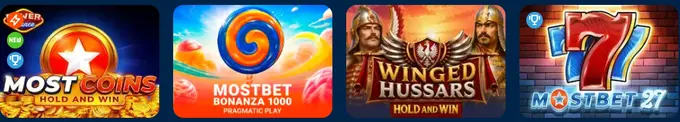ألعاب Mostbet الخاصة: Most Coins وMostbet Bonanza 1000 وWinged Hussars وMostbet 27